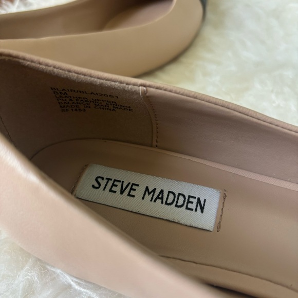 Steve Madden Blair Ballet flat- nude/black size 8 - Picture 6 of 7